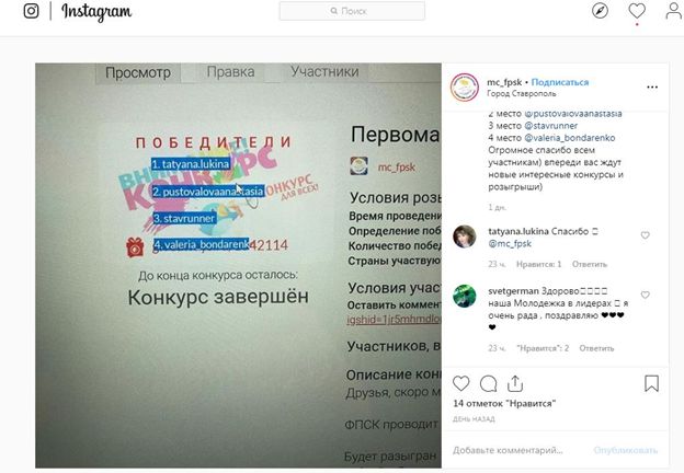 Самые активные и креативные